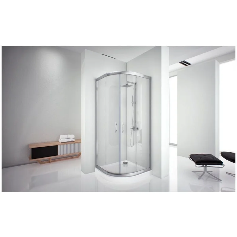 Душевой уголок Aquanet Alfa NAA2142 100x100, R550, прозрачное стекло