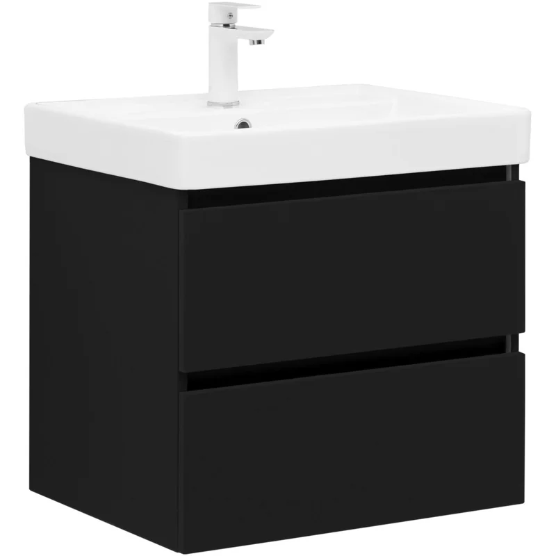 Тумба под раковину Aquanet Вега 2.0 60 черный