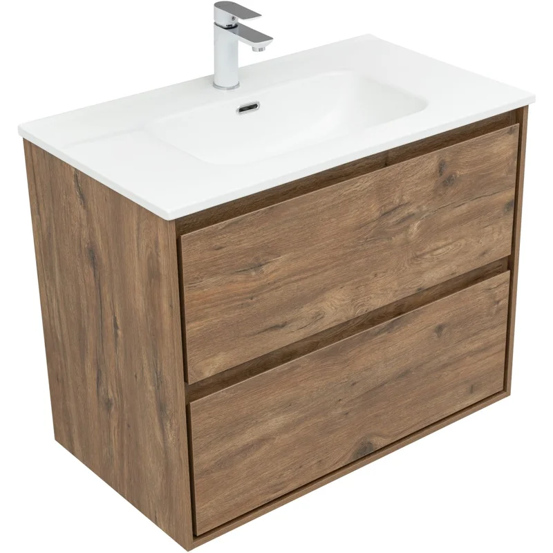 Тумба под раковину Aquanet Милан 80 дуб рустикальный