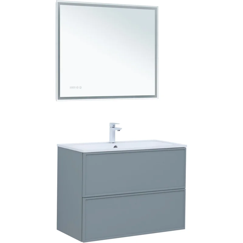 Тумба под раковину Aquanet Арт 90 мисти грин