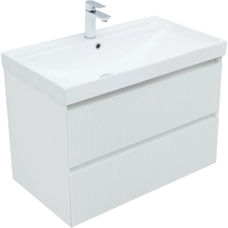 Тумба под раковину Aquanet Альтера 80 белый матовый