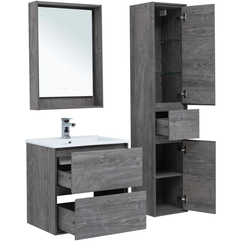 Тумба под раковину Aquanet Милан 65 дуб рошелье