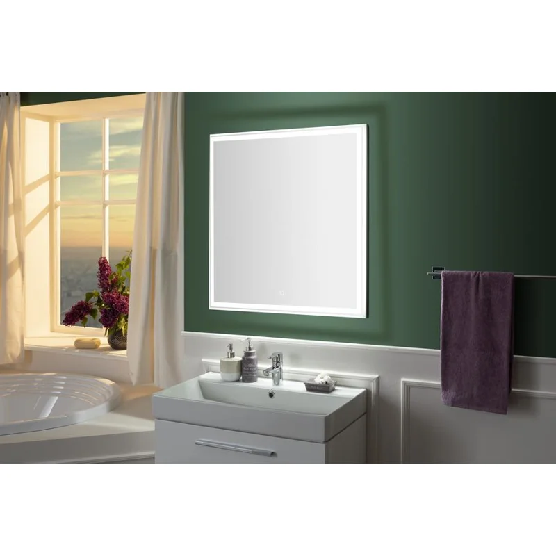 Зеркало Aquanet Nova Lite 75 белый LED