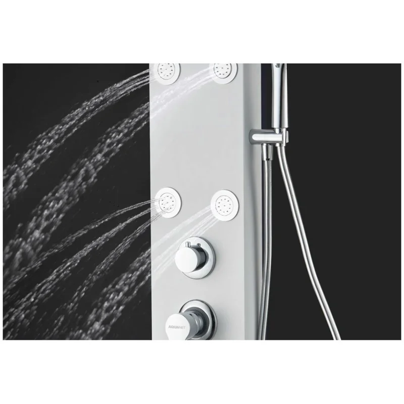 Душевая панель Galaxy White с гидромассажем и изливом