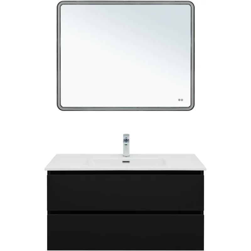 Тумба под раковину Aquanet Вега 2.0 100 черный