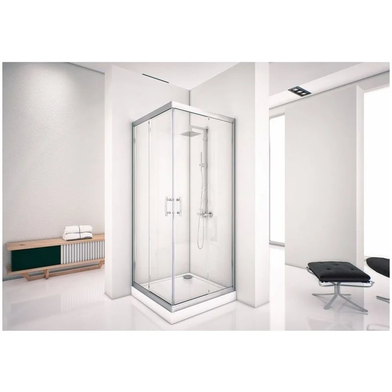 Душевой уголок Aquanet Alfa Cube NAA1142 90x90, прозрачное стекло