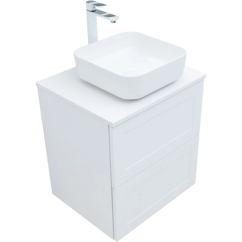 Тумба под раковину Aquanet Терра 60 белый матовый