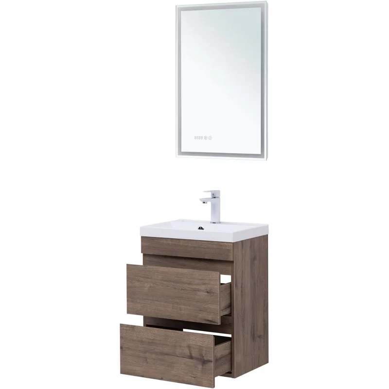 Тумба под раковину Aquanet Нота New 50 дуб веллингтон табак