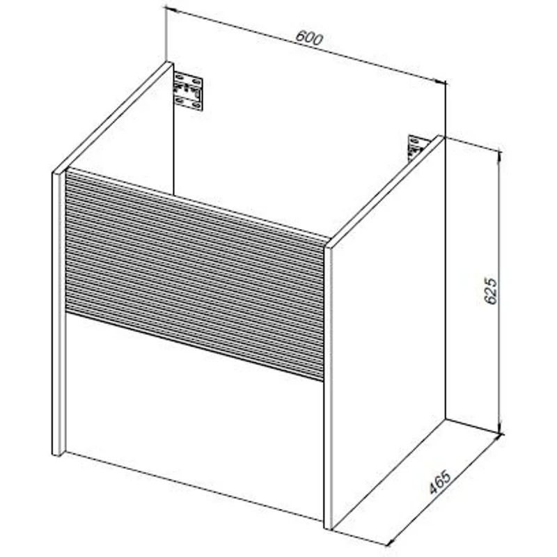 Тумба под раковину Aquanet Вита 60 белый матовый