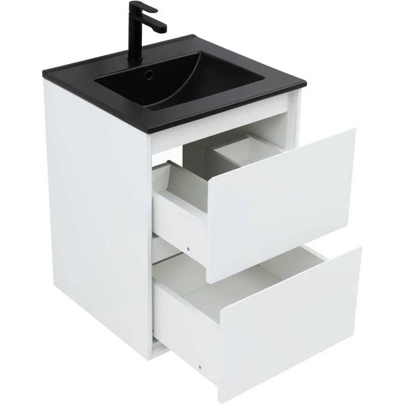 Тумба под раковину Aquanet Милан 50 белый глянец