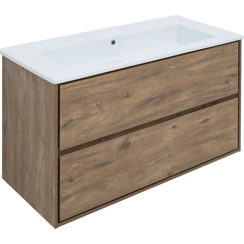 Тумба под раковину Aquanet Милан 105 дуб рустикальный