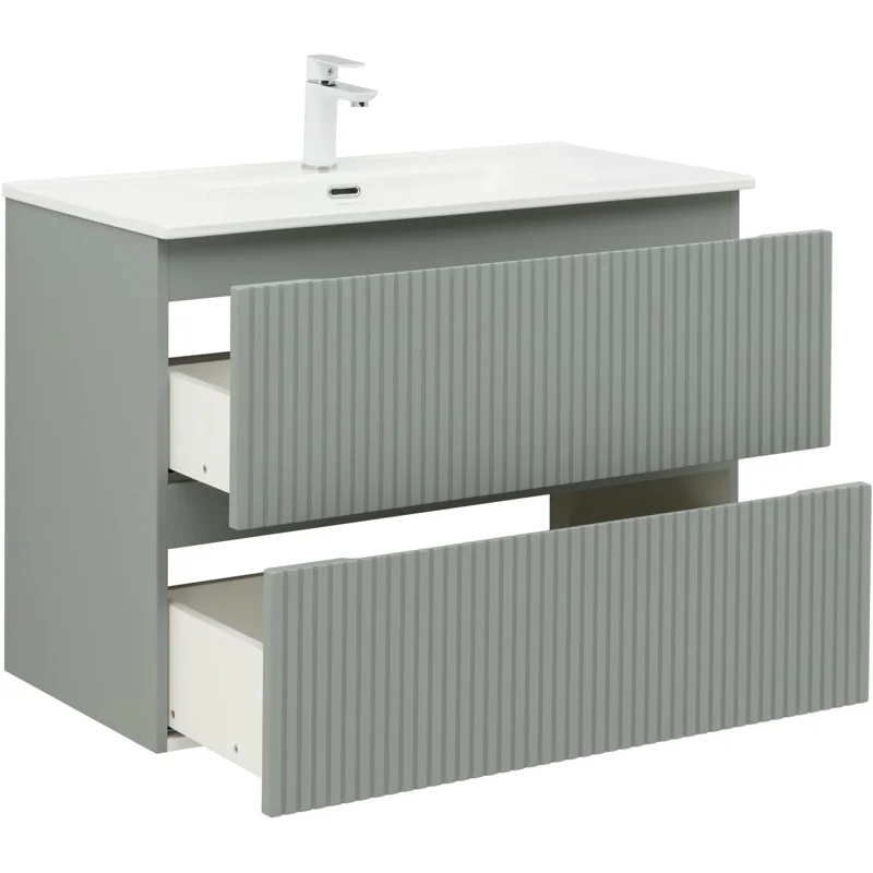 Тумба под раковину Aquanet Джейн (Flat) 90 мисти грин