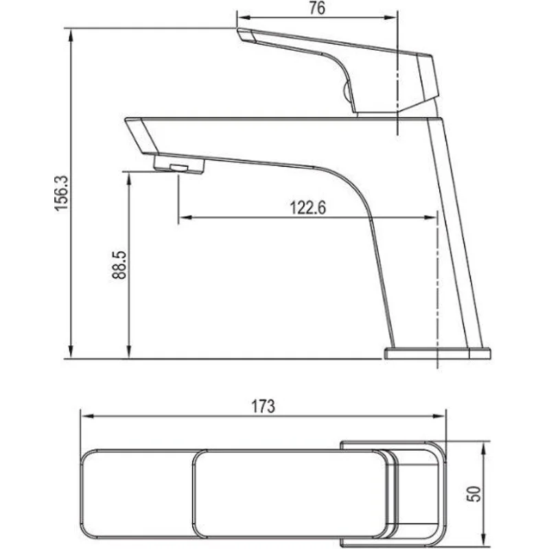 Смеситель для раковины Aquanet Gotic AF440-10С