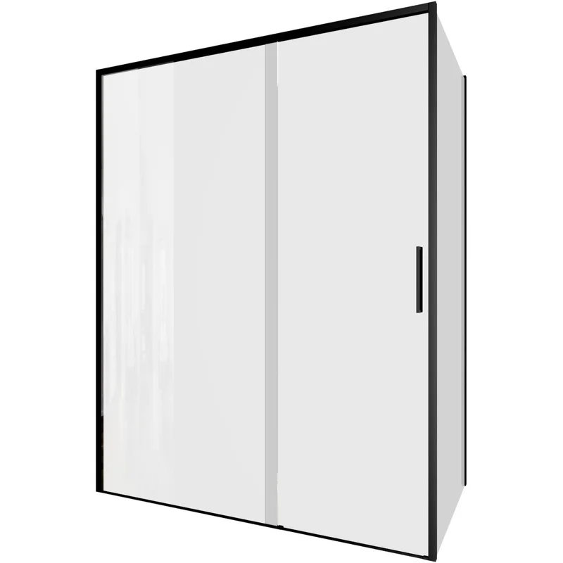Душевой уголок Aquanet Pleasure Evo 150x90 AE65-150x90-BT профиль черный, прозрачное стекло