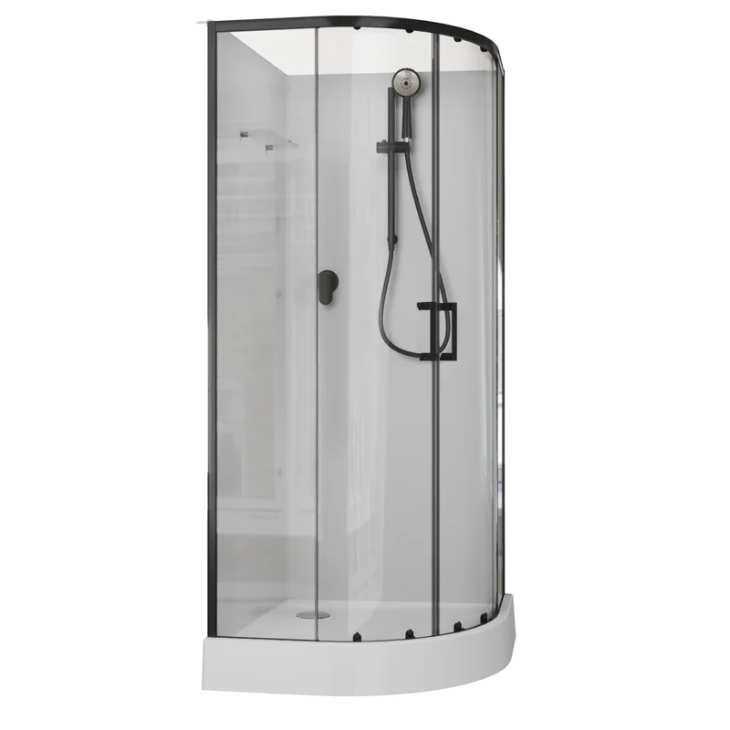 Душевая кабина Aquanet Passion EVO 100R Black 100x100