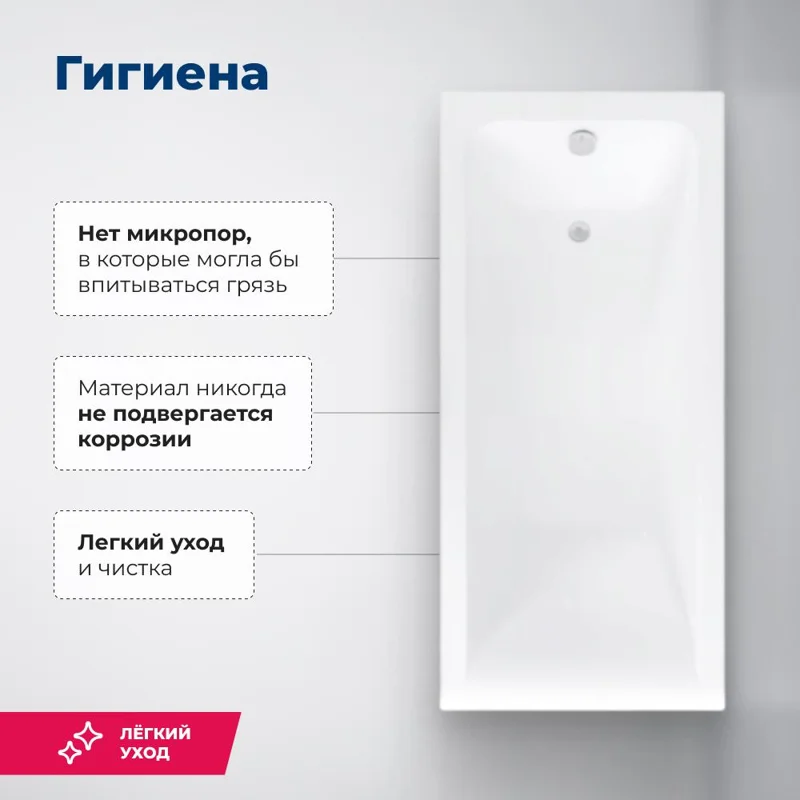 Акриловая ванна Aquanet Bright 180x70 (с каркасом)