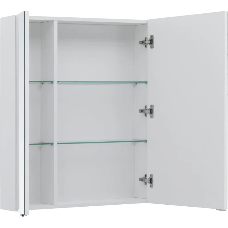 Зеркальный шкаф Aquanet Алвита new 90 белый матовый