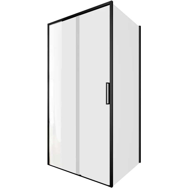 Душевой уголок Aquanet Pleasure Evo 100x80 AE65-100x80-BT профиль черный, прозрачное стекло