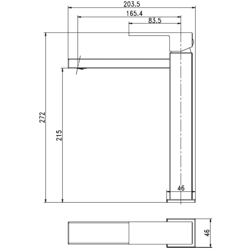 Смеситель для раковины Aquanet Blanco AF420-11W