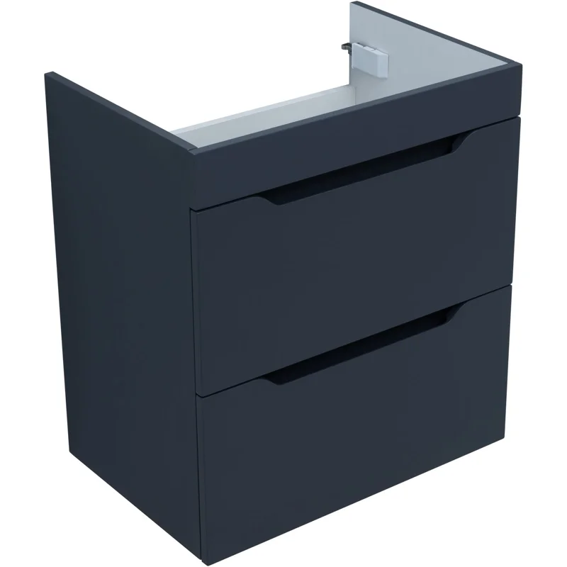 Тумба под раковину Aquanet Практика 60 маренго (2 ящика)