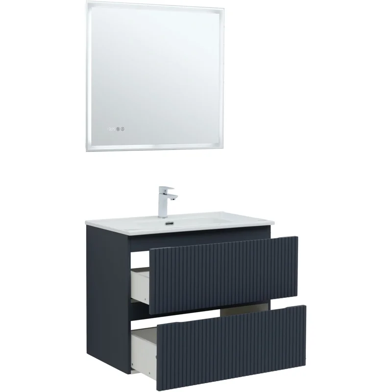 Тумба под раковину Aquanet Джейн (Flat) 80 маренго