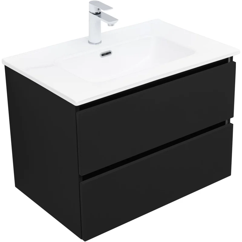 Тумба под раковину Aquanet Вега 2.0 70 черный