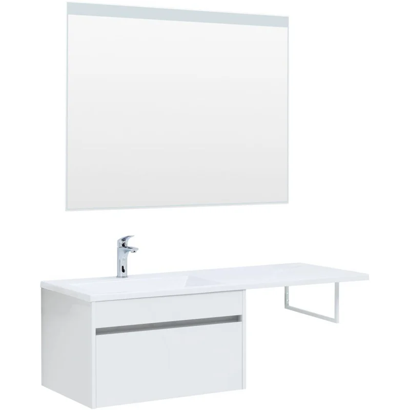 Тумба под раковину Aquanet Токио 68 белый (подвесная, 1 ящик)