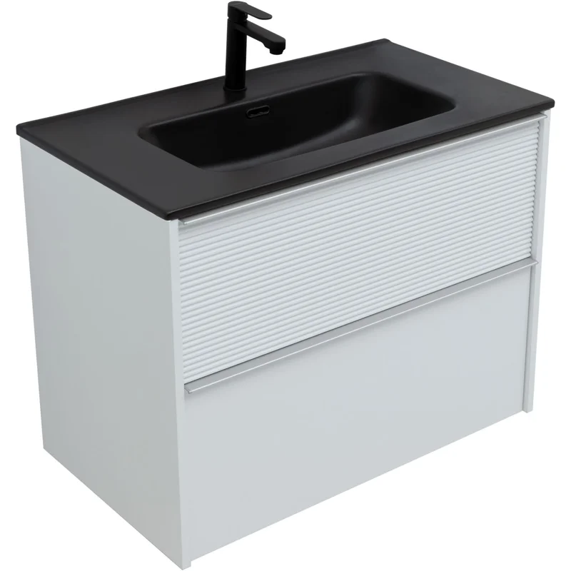 Тумба под раковину Aquanet Вита 80 белый матовый