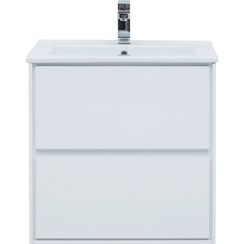 Тумба под раковину Aquanet Милан 65 белый глянец