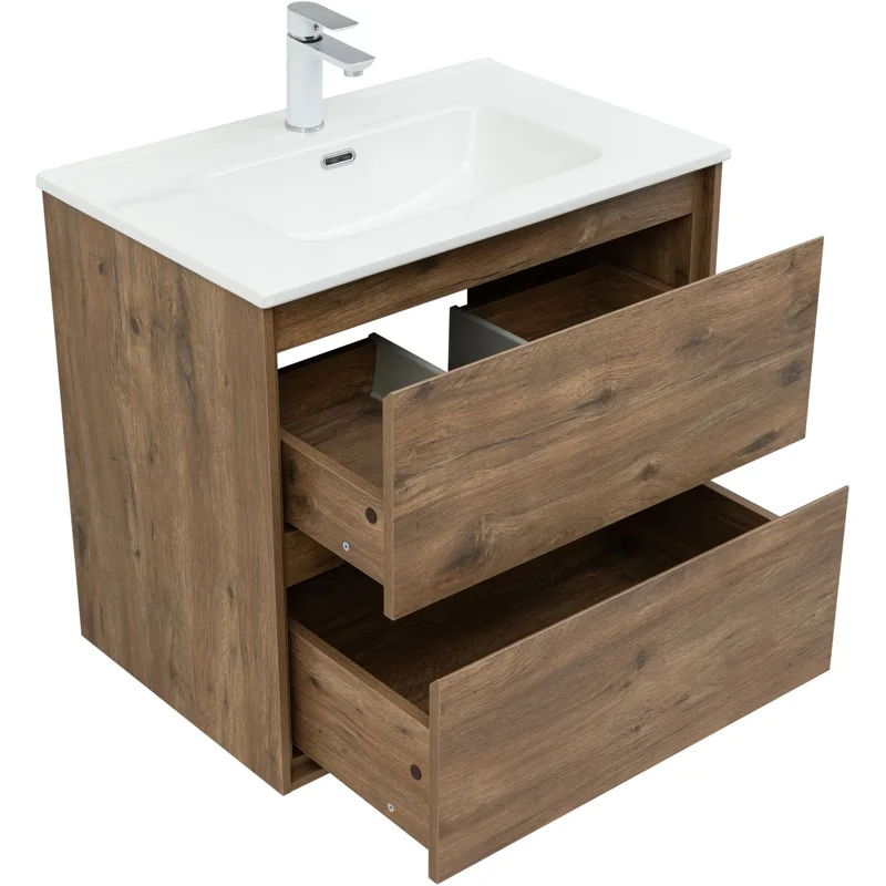 Тумба под раковину Aquanet Милан 70 дуб рустикальный