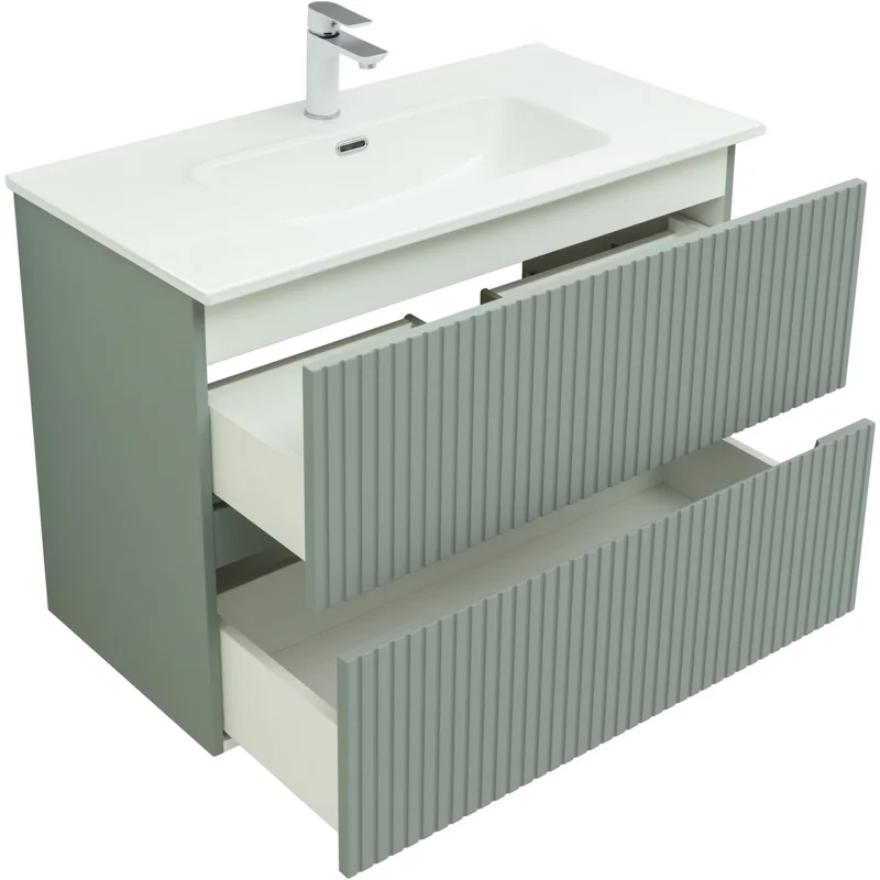 Тумба под раковину Aquanet Джейн 90 мисти грин