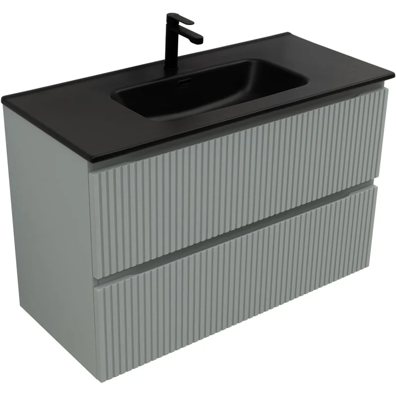 Тумба под раковину Aquanet Джейн (Flat) 100 мисти грин