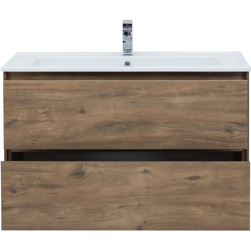 Тумба под раковину Aquanet Милан 105 дуб рустикальный