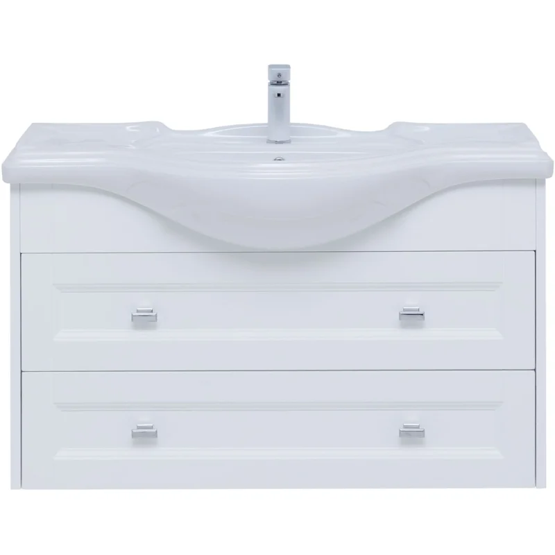 Тумба под раковину Aquanet Монте 85 белый матовый