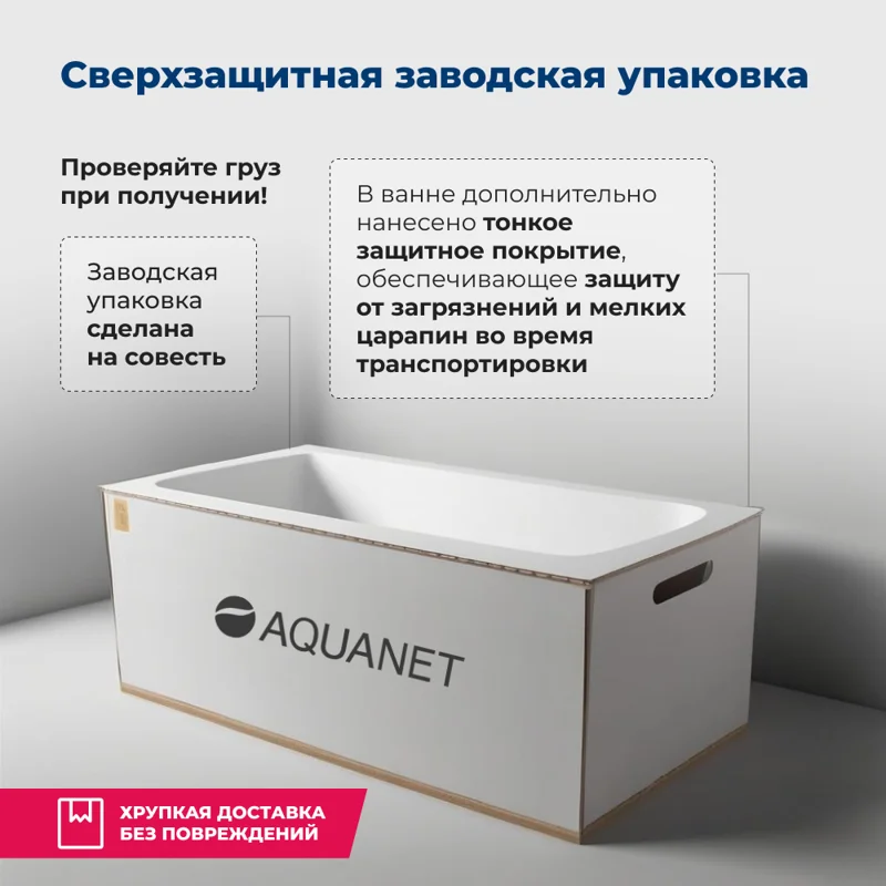 Акриловая ванна Aquanet Mayorca 150x100 R (с каркасом)