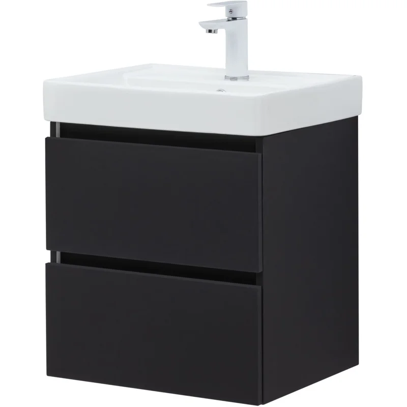 Тумба под раковину Aquanet Вега 2.0 50 черный