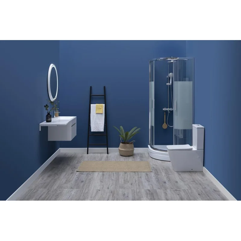 Душевой уголок Aquanet Practic AE10-Q-90x90U-CP 900x900, прозрачное, матовое стекло