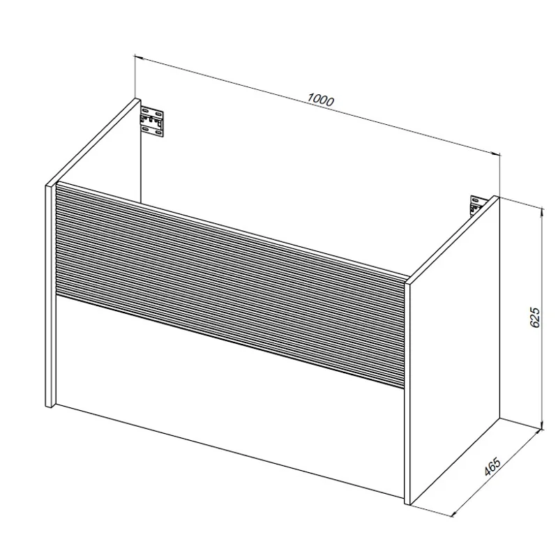 Тумба под раковину Aquanet Вита 100 белый матовый