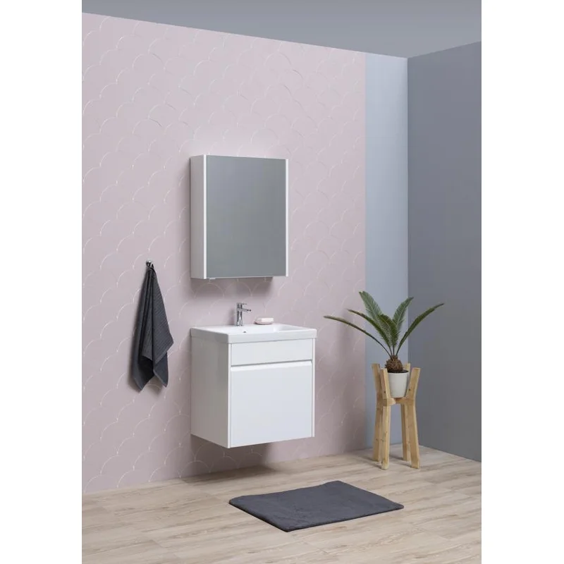 Зеркальный шкаф Aquanet Палермо 60 белый