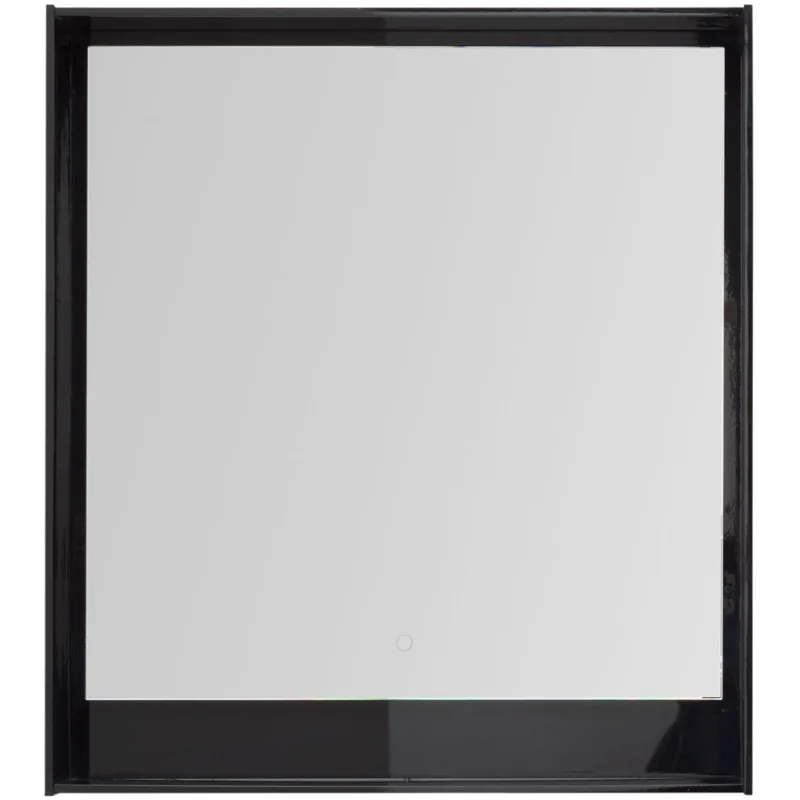 Зеркало Aquanet Милан 80 LED черный глянец