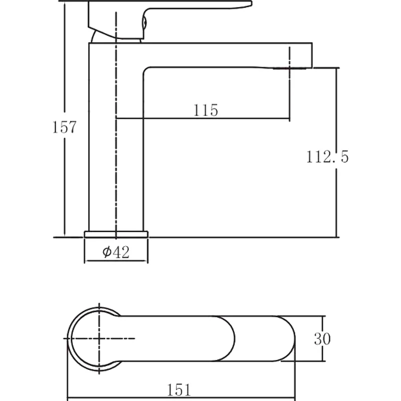 Смеситель для раковины Aquanet Passion AF300-10B
