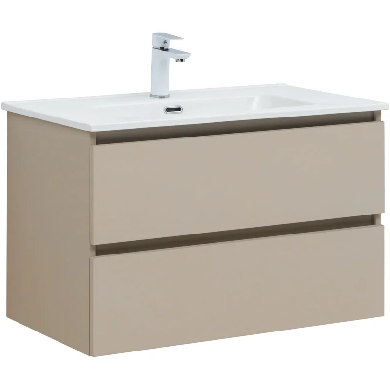 Тумба под раковину Aquanet Вега 2.0 80 бежевый