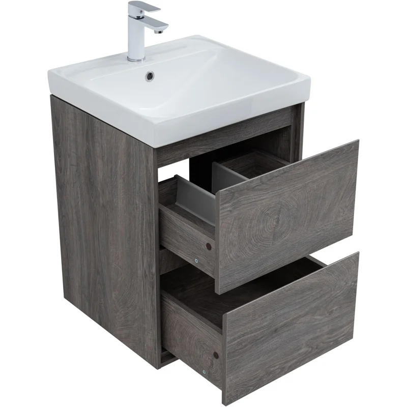 Тумба под раковину Aquanet Милан 50 дуб рошелье