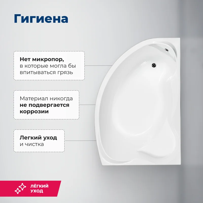 Акриловая ванна Aquanet Jamaica 160x100 R (с каркасом)