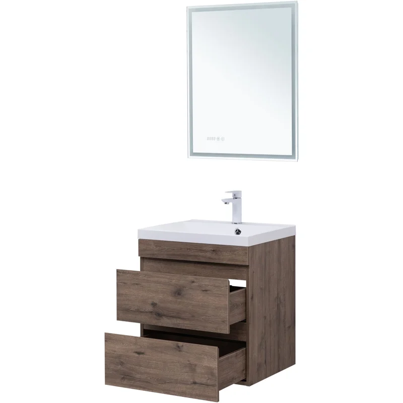 Тумба под раковину Aquanet Нота New 60 дуб веллингтон табак