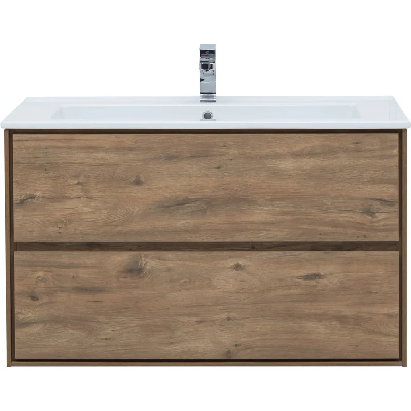 Тумба под раковину Aquanet Милан 105 дуб рустикальный