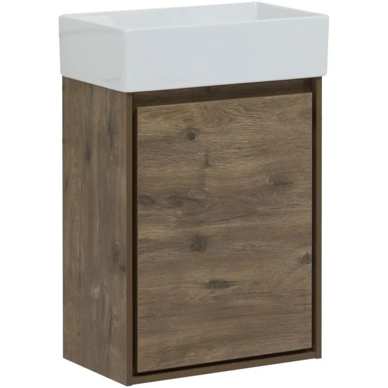 Тумба под раковину Aquanet Милан 45 дуб рустикальный