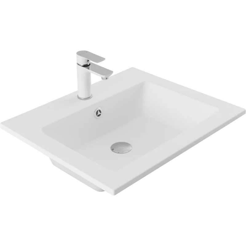 Раковина Aquanet Электра 60 белый матовый