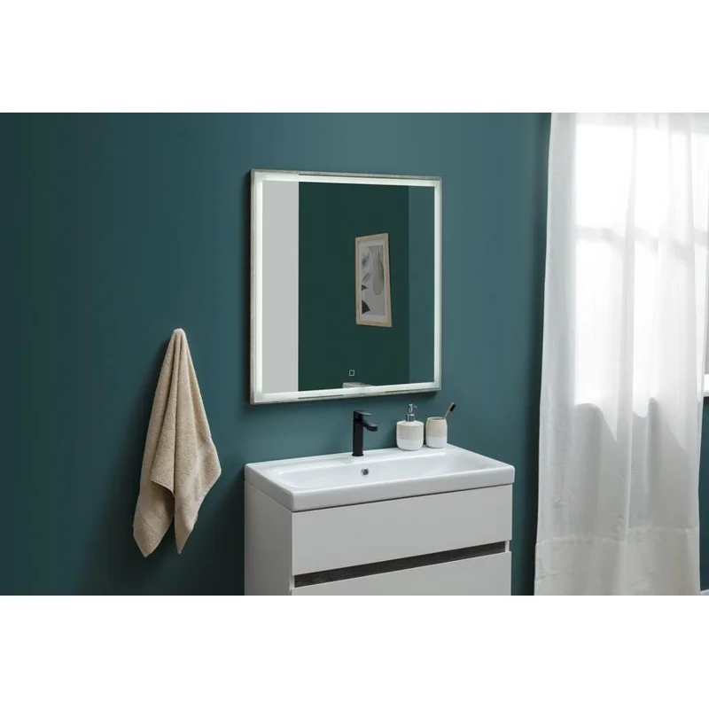 Зеркало Aquanet Nova Lite 75 дуб рошелье LED