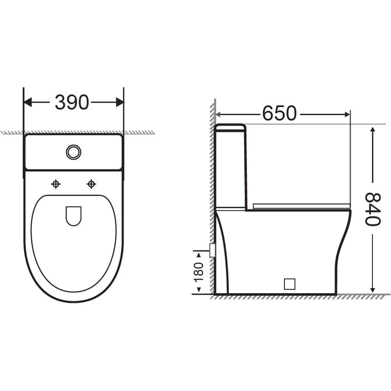 Сливной бачок Aquanet Roll 2-C-1 CL-12289-1
